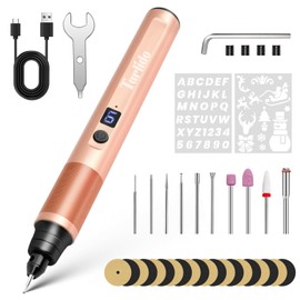 Tarlido Engraving Pen, USB Rechargeable Cordless Rotary Tools, Professional Mini Carving Machines Portable DIY Engraver Machine for Metal to Wooden, Glass, Jewelry-Black