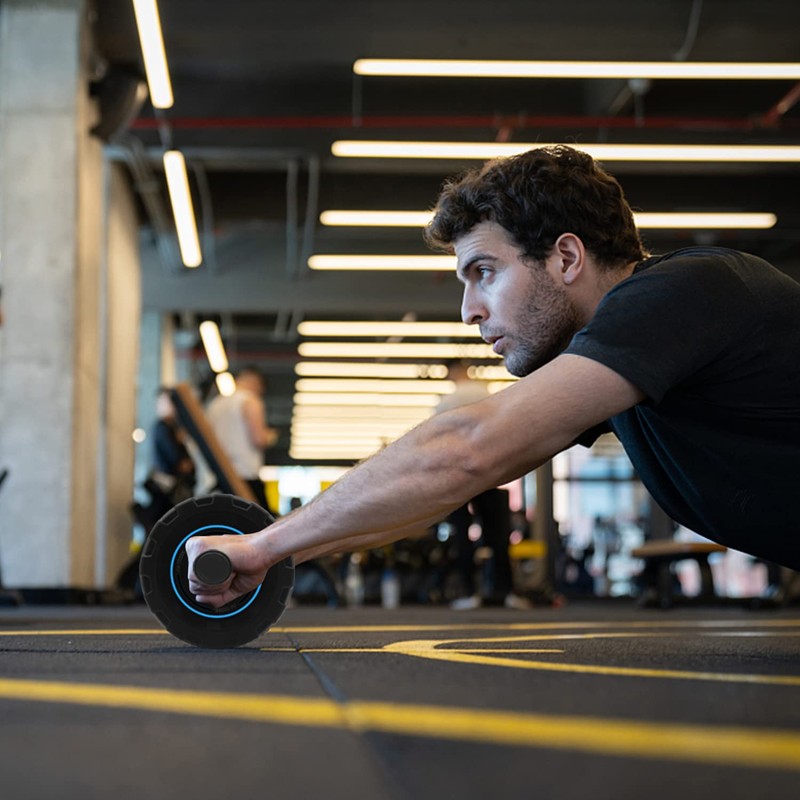 FEELCAT Abdominal Roller, Silent, Wide Roller, High Stability, For Beginners,