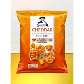Quaker  New Quaker Cheddar Rice Crisps Gluten Free 13 Grams Whole Grains Bag 6.6oz