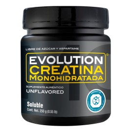 Evolution Monohidrato De Creatina Bote 250 Gramos Sin Sabor Sabor Creatina Natural