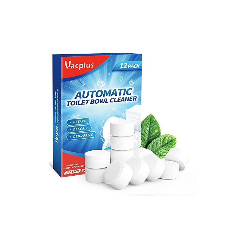 Vacplus | Limpiador Automático para Inodoro | 12 Pastillas |
