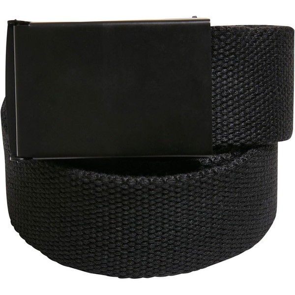 Build Your Brand Unisex Belt, black / black, One size