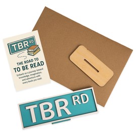 TBR Dead But Well Read Sign – Funny Bookish Decor for Bookshelf, Library, or Reading Nook – Book Shelf Decorative Gift for Readers, Bookish Gifts, and Literary Enthusiasts