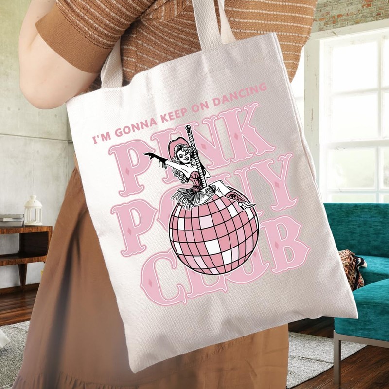 WCGXKO Singer Pink Tote Bag Pride Music Fan Gift Song