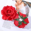 YBEATY 4 Pcs Red Rose Flower Clips Mexican Dancer Floral