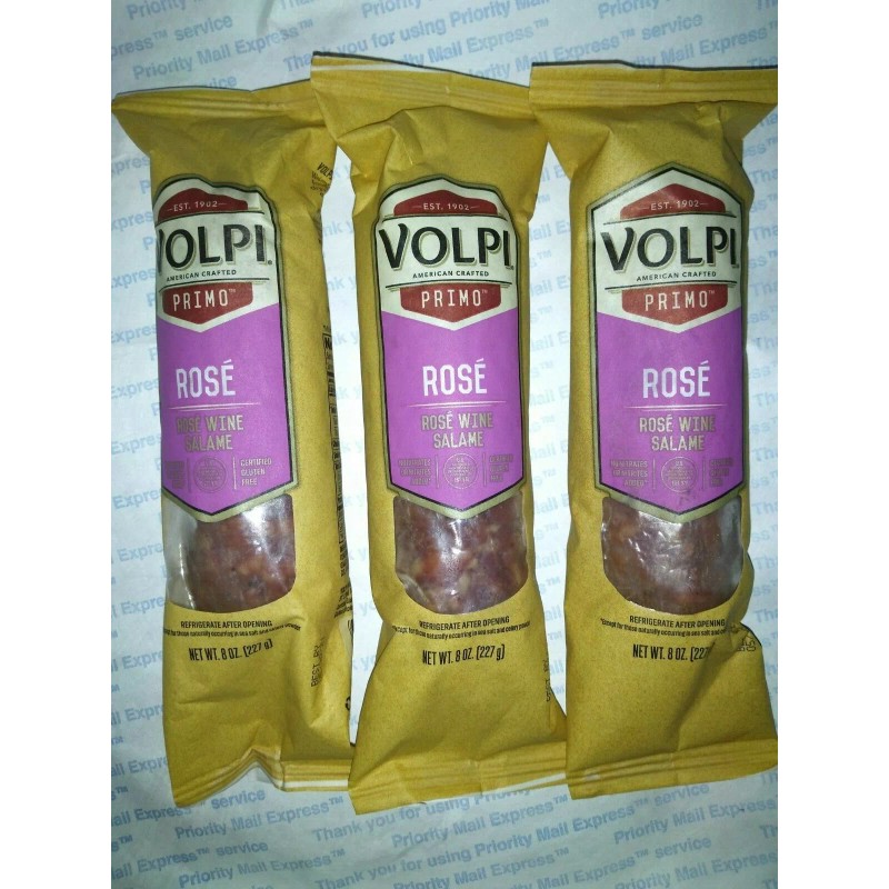 Columbus ROSE Wine Italian Smoked Salami Volpi Primo 24oz AllNatural
