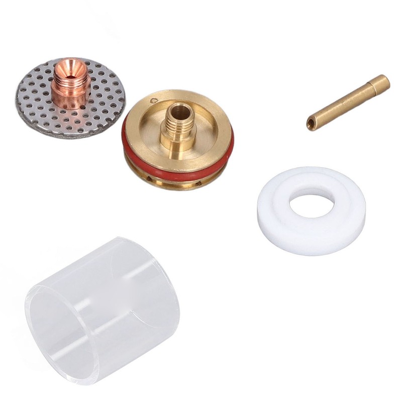 5Pcs/Set TIG Welding Torch Cup Brass Glass Cups Collet Nozzle