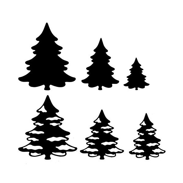 Ideen mit Herz Cutting Dies | Christmas Trees 1 |