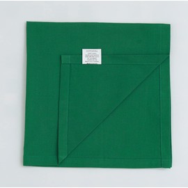 COTTONVILL 100% Cotton Cloth Napkins Highly Absorbent Fabric (18x18 inch 12 Pack, 29-Pine Green)