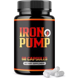 Healthly Iron Pump Pills All Natural Extra Performance Dietary Supplement - (60 Capsules)