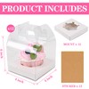 LOKQING 12 PCS Individual Cupcake Containers Single Cupcake Boxes with