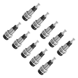 2Mm Banana Jack Socket Banana Socket Binding Post Accessories Plug Panel Banana Female Socket J.40006 Set 10Pcs Test Points (Black)