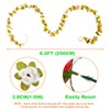 PONKING 8 Pcs x 8.2 ft Flower Garland Artificial Rose