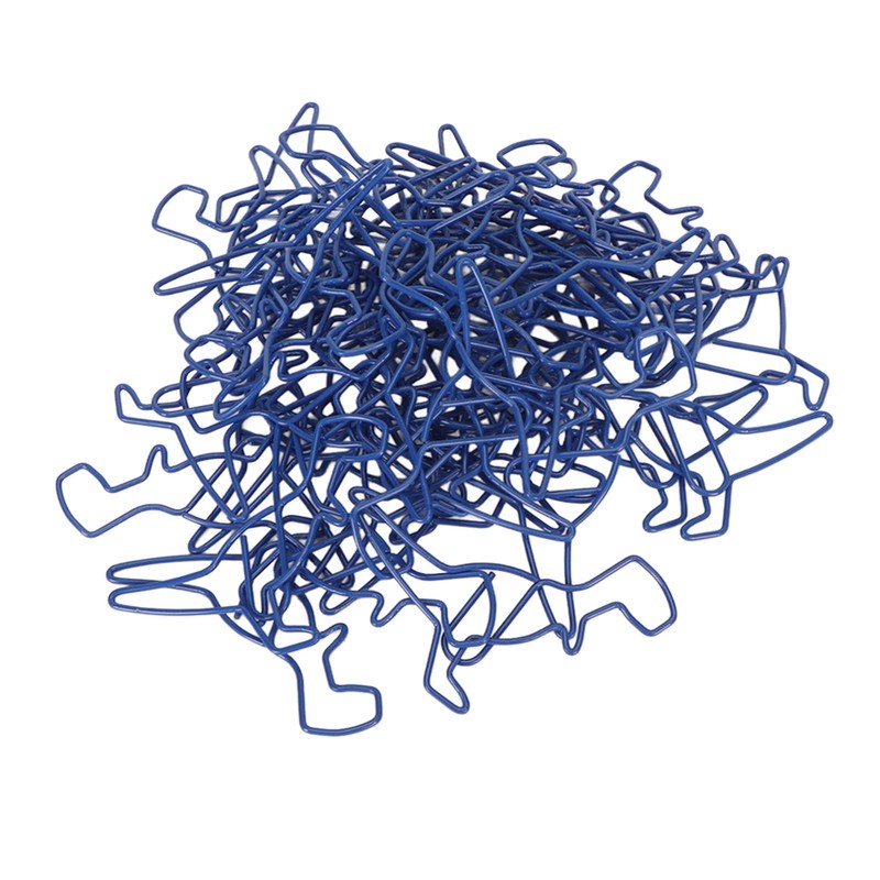 50pcs Paper Clips Strong Clamping Power Electroplating Process Colorfast Paperclips