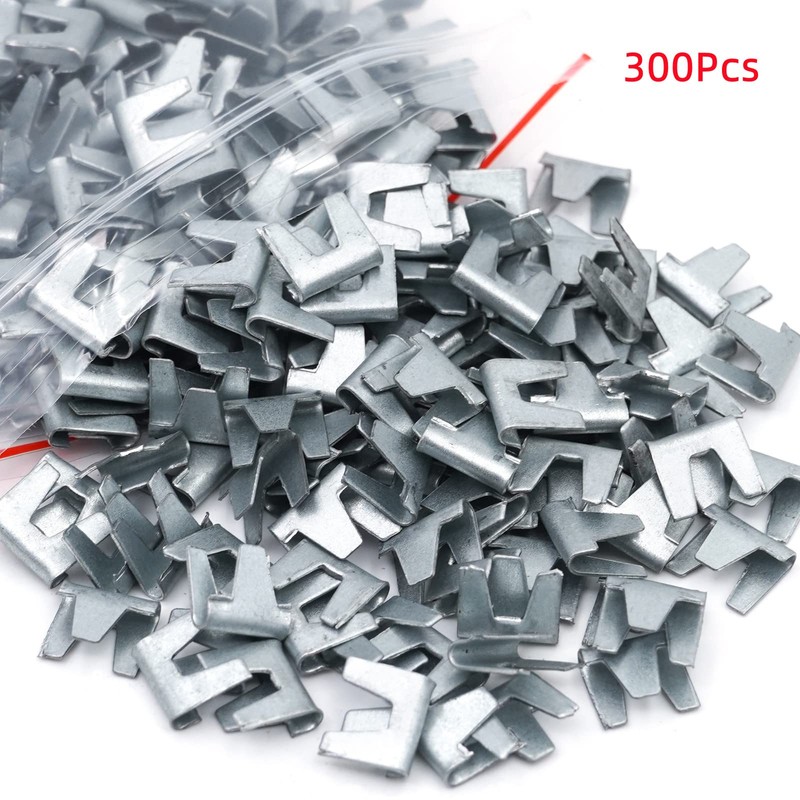 BREUAILY Wire Cage Buckle Clips Pliers and 300pcs Wire Cage