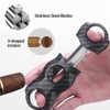 Cigar Cutter, Sonwaha Cigar Cutter Double Blade Scissors Cigar Cutter