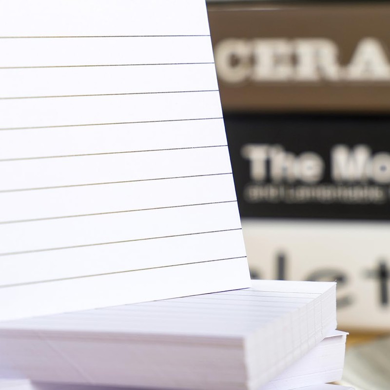 Revision Cards, 3" x 5" White Index Cards 240PCS Flash