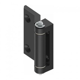 KINETIK MSystem® KM.SZN5U Door Hinge 40 x 60 mm 180° Right/Left Metal Hinge Die-Cast Zinc Black - Pack of 1