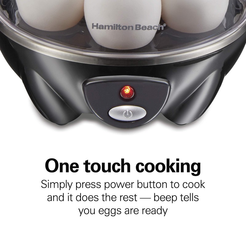 Hamilton Beach 3-in-1 Electric Egg Cooker for Hard Boiled Eggs,