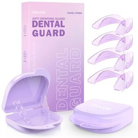 Protector Bucal para Mujeres, 2 Tamaños (Paquete de 4) Protector Bucal para Rechinar Dientes por la Noche, Protectores Nocturnos para Dormir