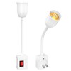 E26/E27 Plug in Light Bulb Socket Adapter with On/Off Switch
