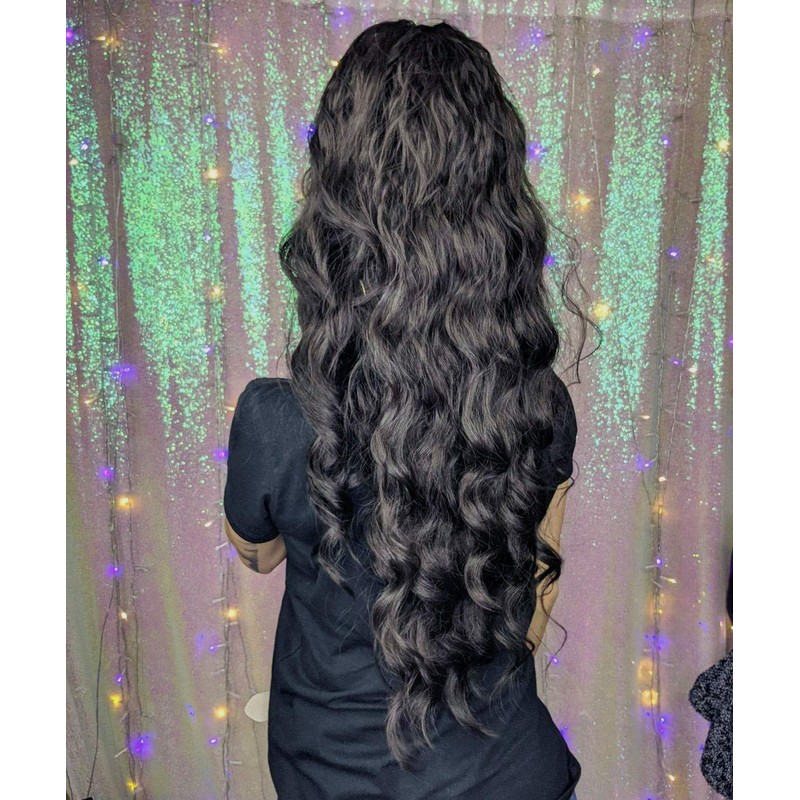 YEESHEDO Long Wavy Ponytail Hair Extension for Black Women Drawstring