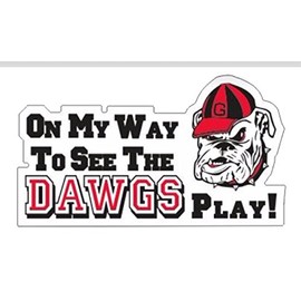 Craftique University of Georgia On My Way to See The Dawgs Auto Magnet