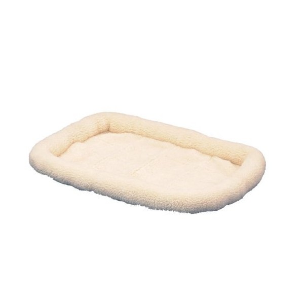 Precision Pet Snoouncezy Original Fleece Bed, 31x21-Inches, Cream