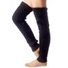 iB-iP Women's Ballet Dancer Aerobic Cute Thermal Leg Warmers, black