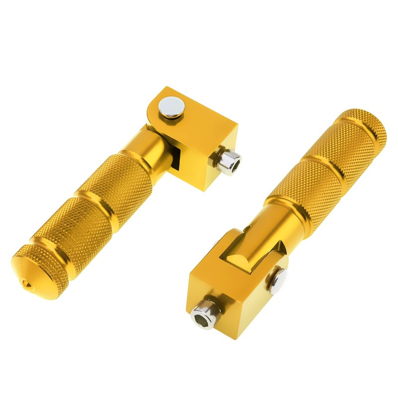 Windance 8mm M8 Passenger Foot Supports Pedals, 90 Degree Foldable