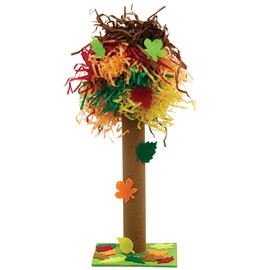 Baker Ross FX112 Autumn Shredded Tissue Paper - Pack of 100g, Kids Crafts Paper, Ideal for Wrapping, Packing, Decorations, Arts and Crafts Supplies