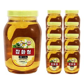 Cheongrim 청림 잡화청 2.4kg 잡화 벌 꿀 한박스 (2.4kg x 8ea) Cheongrim Mixed Goods Honey 2.4kg (2.4kg x 8ea)