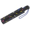 Esprit Easymatic Light Little Leaves Pocket Umbrella, black