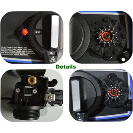 INTBUYING Time Type Filtered Water Control Valve Water Treatment System for Water Filter Softener Resin Tank 110V with Fine Thread
