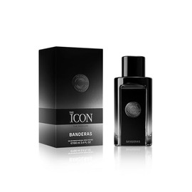 Banderas The Icon Eau De Perfume For Men - Long Lasting - Virile, Elegant, Trendy And Sexy Scent - Wood, Amber, And Sandalwood Notes - Ideal For Special Events - 3.4 Fl Oz