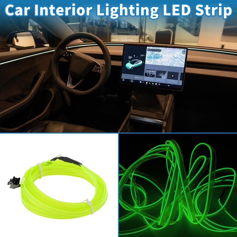 A ABSOPRO 2m EL Wire Cable LED Glow String Light