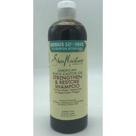 SHEA MOISTURE Jamaican Black Castor Oil Strengthen and Restore Shampoo, 19.5 Ounce