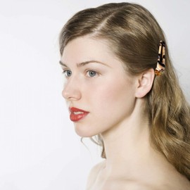 Cobahom 12 Pack 3.26 Inch Chic Tortoise Shell Barrettes, Alligator Hair Clips with Leopard Print for Styling Thin or Thick Hair