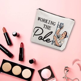 12pcs Working The Pole Nurse Bag,Bulk Nurses Week Gifts ER Nurse Gifts Emergency Room ICU Nurse Gift Nurse Appreciation Makeup Bag Nurse Birthday Gift,Nursing Gifts,RN Nursing Bag for Work,Travel,