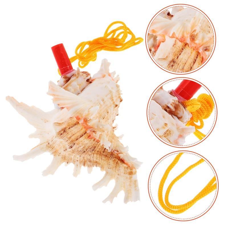 Conch Whistle, Alasum Whistle for Large Seashell Whistle, Shell Toy,