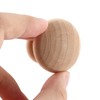 LEXININ 30 Pcs 35 x 25mm Wooden Door Mushroom Knobs,
