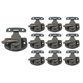 QCAA Cam-Action Windows Sash Lock & Keeper, Antique Copper, 10 Pack, Made in Taiwan