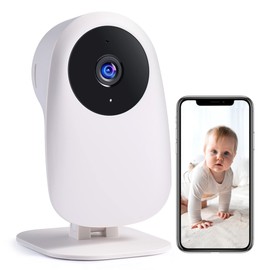 Nooie Baby Monitor with Camera and 2-Way Audio 2.4G WiFi Camera 1080P Compatible with Alexa Surveillance Cameras Motion Detection with Night Vision and Cloud Service