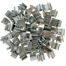 200 PCS Wick Clip for Candle Making Wood Wick Holder Base Universal Wood Wick Clips Wooden Wicks Bases Metal Candle Wick Holders (Square)