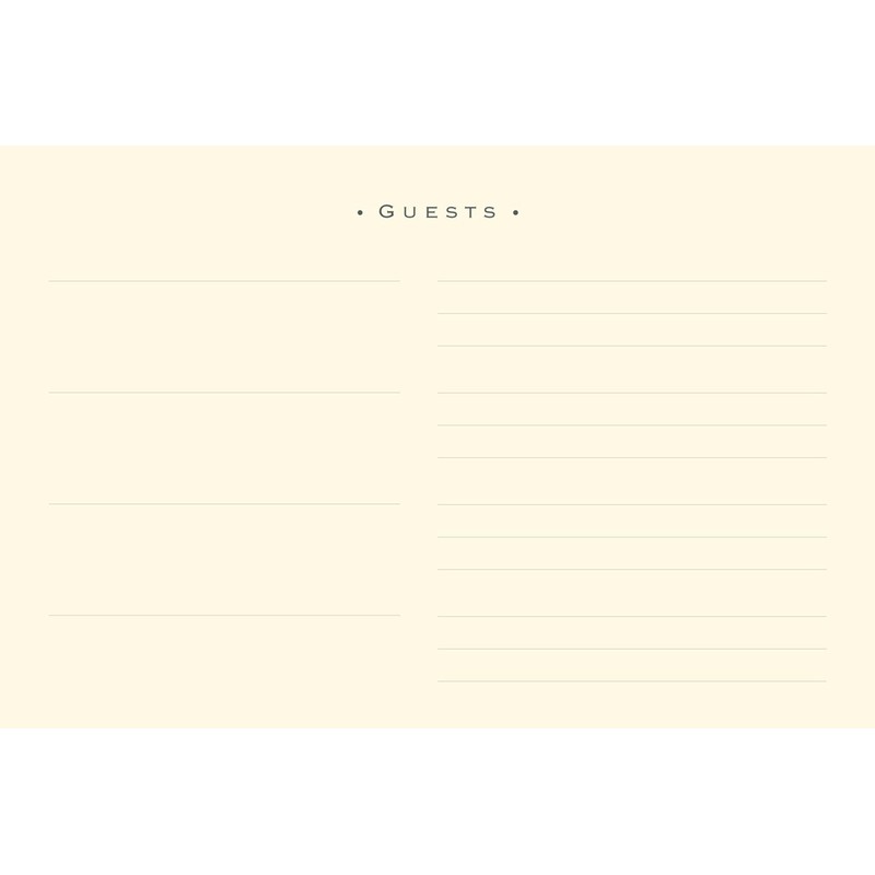 Classic Black Guest Book (Organizer)