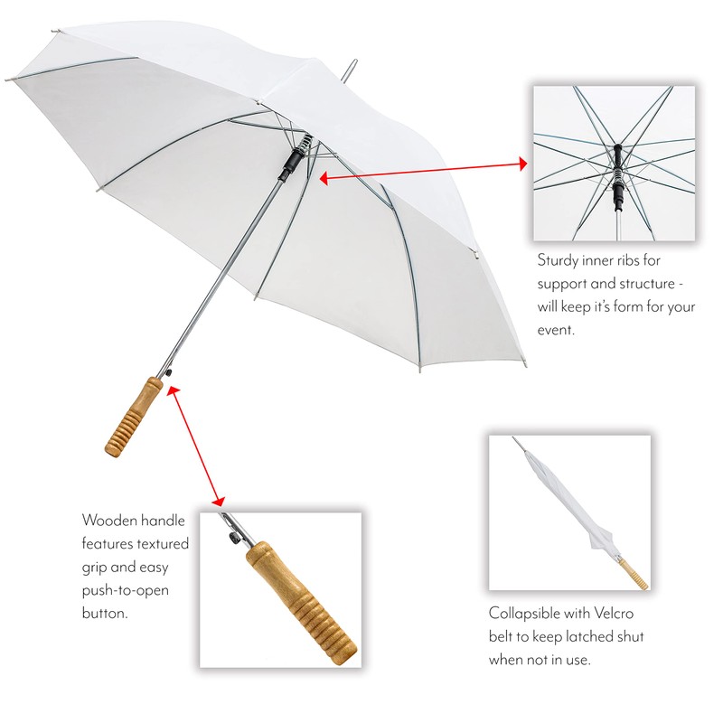 Anderson Umbrella Wedding Umbrella - 48" Umbrella - Manual Open