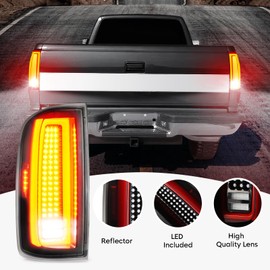 Cenfeild LED Tail Light Assembly Compatible with Chevy Colorado & GMC Canyon 2015-2022 Pickup Truck [Factory Halogen Type], Rear Brake Lamp Taillight, Black Housing Clear Lens