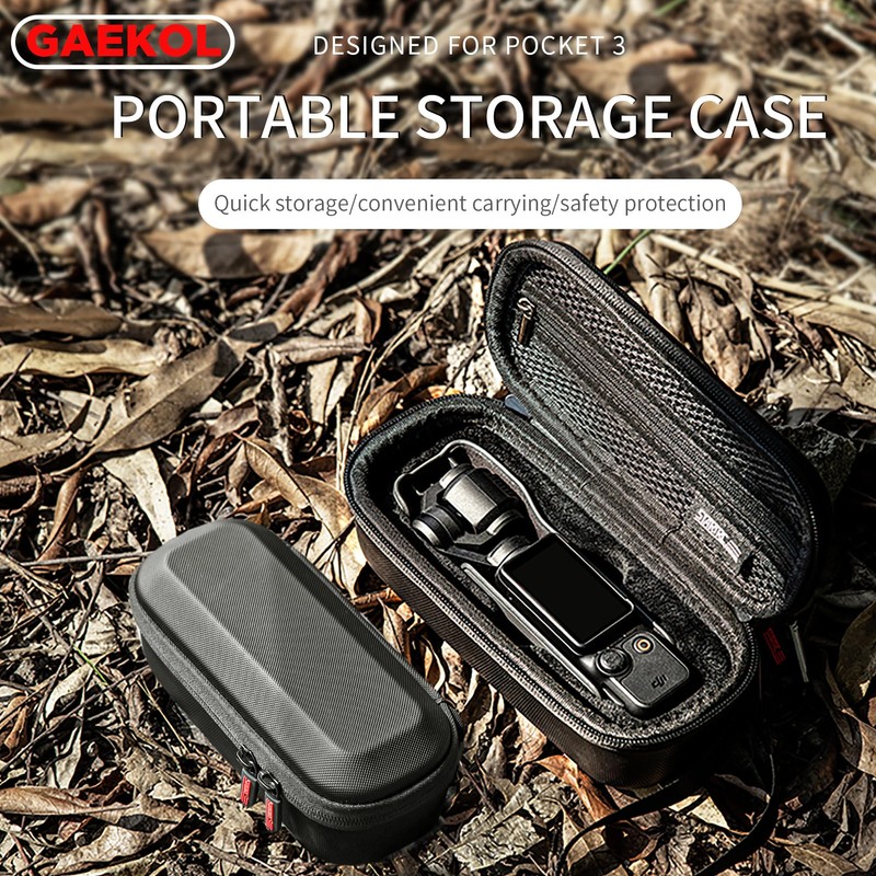 GAEKOL Osmo Pocket 3 Carrying Case, Portable PU Leather Handbag