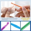 Glarks 53Pcs Crochet Hooks Kit with Case, Crochet Needles Set