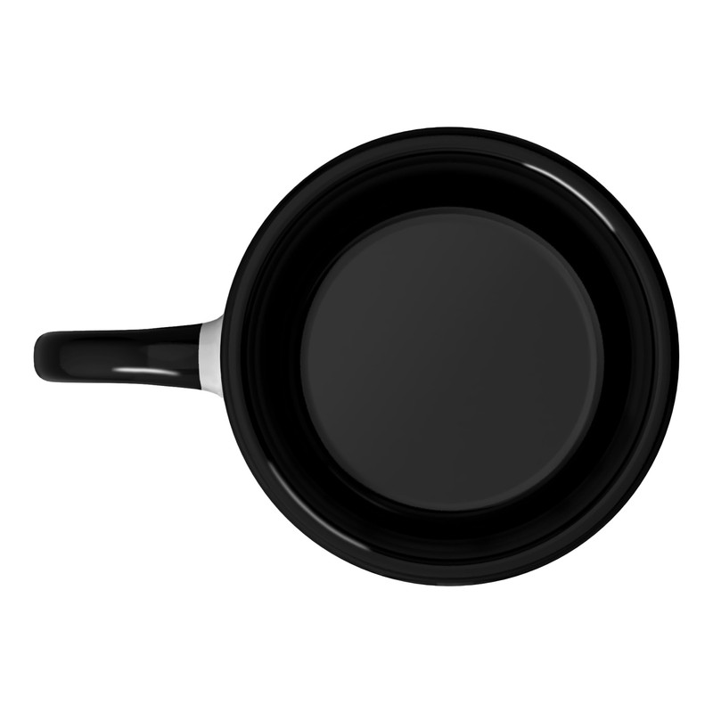 Summon the Devil's Pentagram with Supernatural Dark Ceramic Mug, Black/White